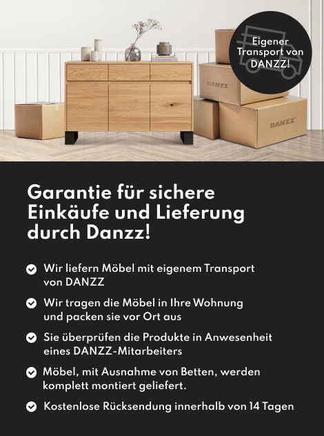 Garantie für sichere Einkäufe und Lieferung durch Danzz!