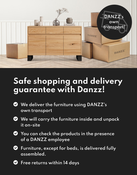 Safe shopping and delivery guarantee with Danzz!