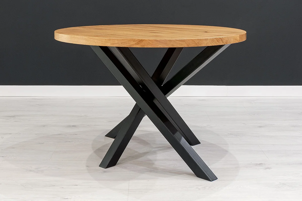 Runder Aster-Tisch aus Massivholz