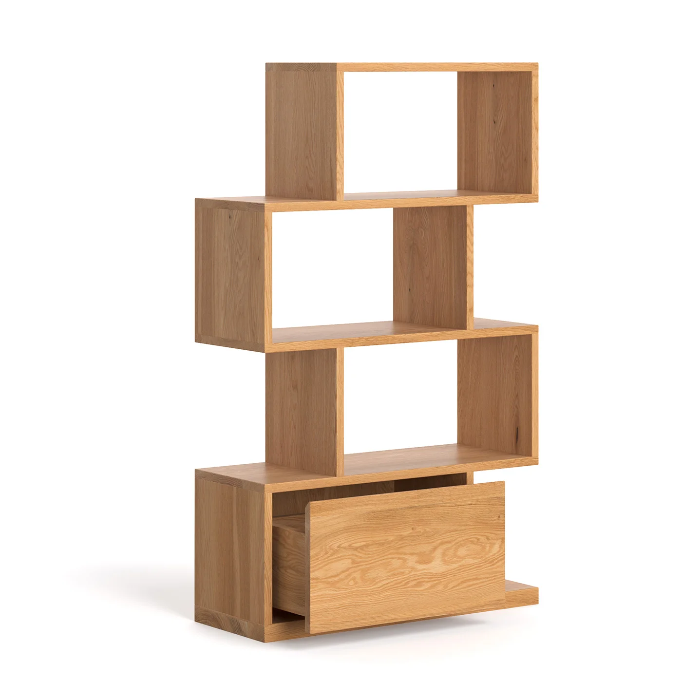Domino-Bücherregal aus Holz